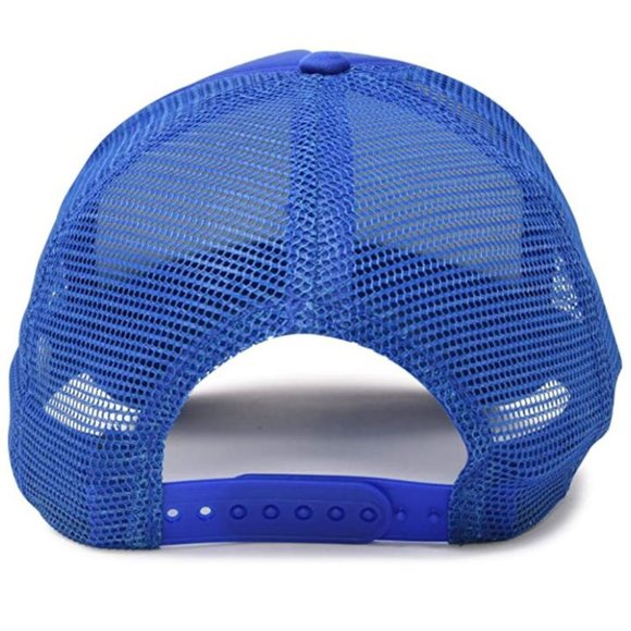 NEW Baskin Robbins 2006 Retro Logo Foam Trucker Mesh Snapback Hat BLUE - Picture 2 of 3